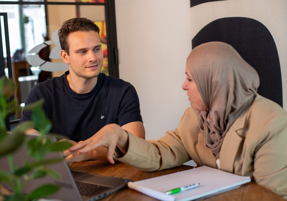 Collega's in gesprek