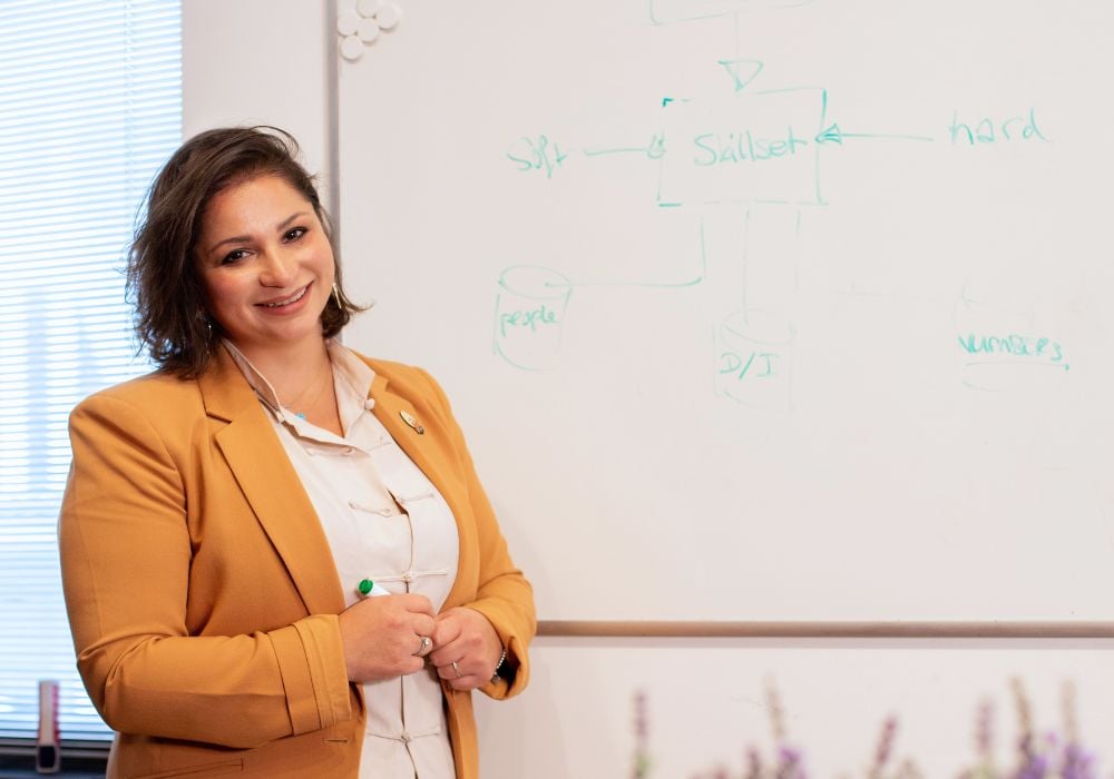 HR Consultant geeft presentatie