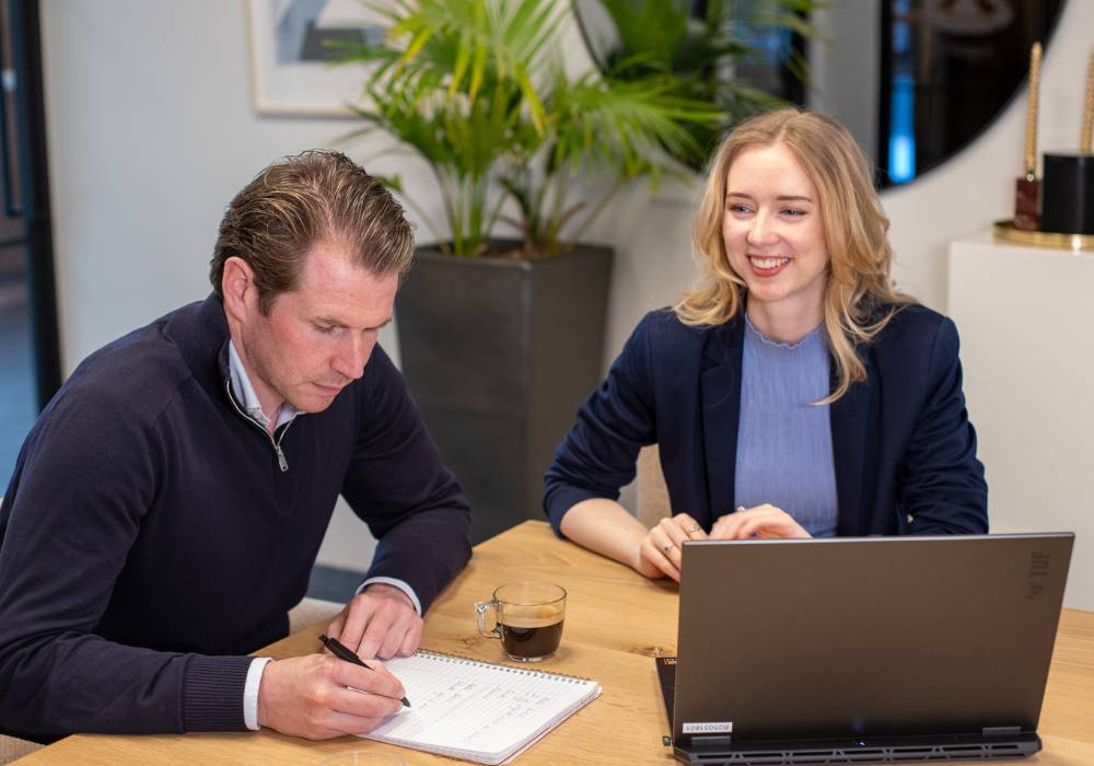 Laurens en Iris in gesprek